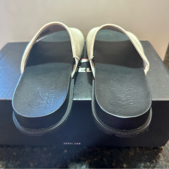 Women's Sorel Roaming Decon Slide Sandals Leather Sea Salt New Size 10 - Picture 4 of 7